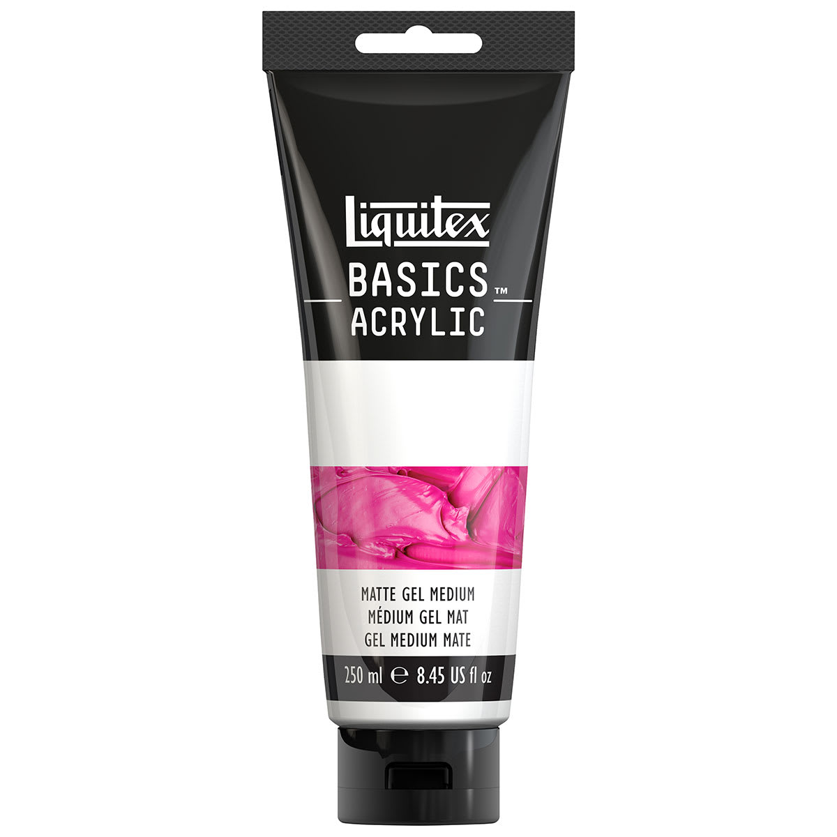 Liquitex Basics Acrylic Gel Medium - Tube of Matte Gel shown upright