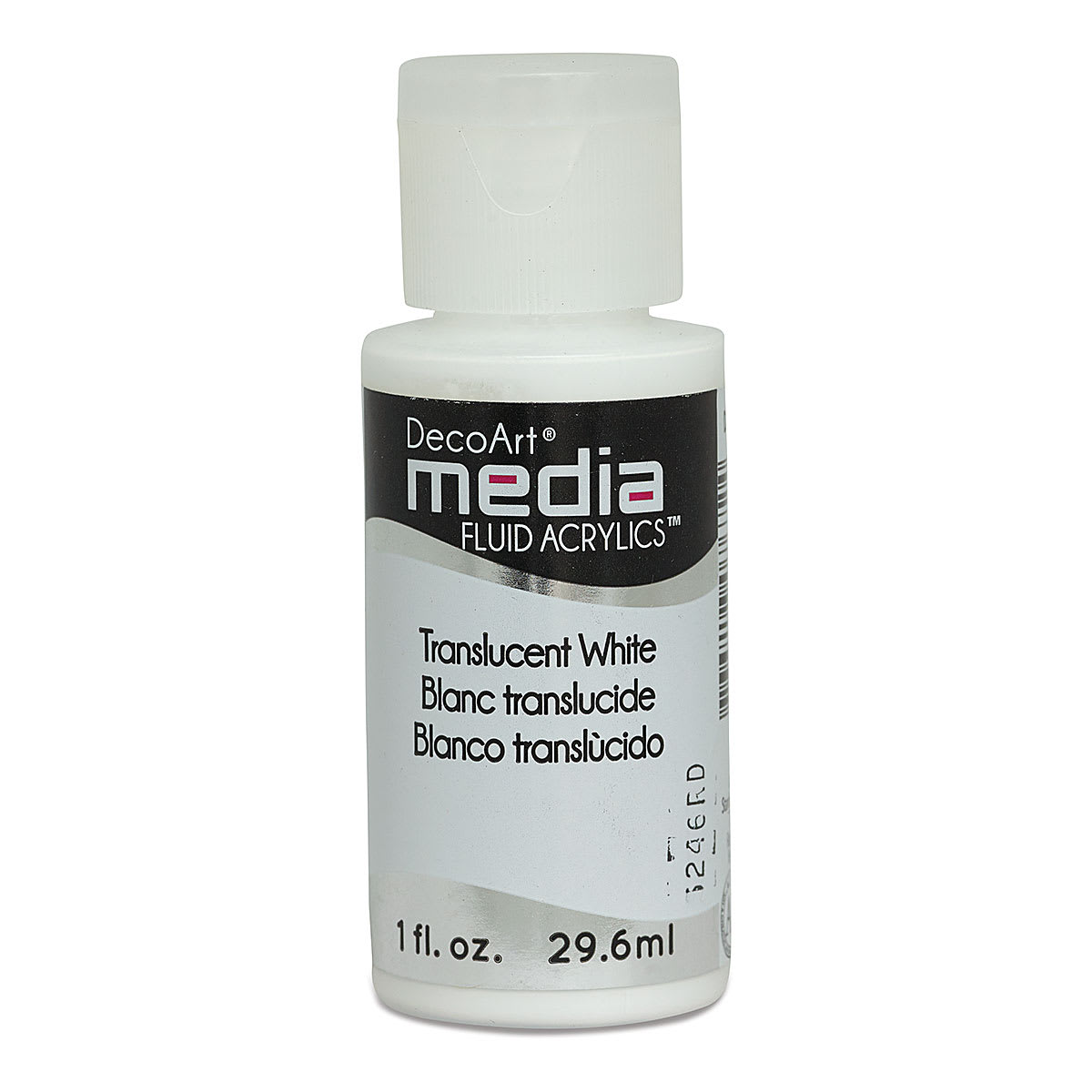 Deco Art Media Fluid Acrylic, 1 oz Bottle - Translucent White