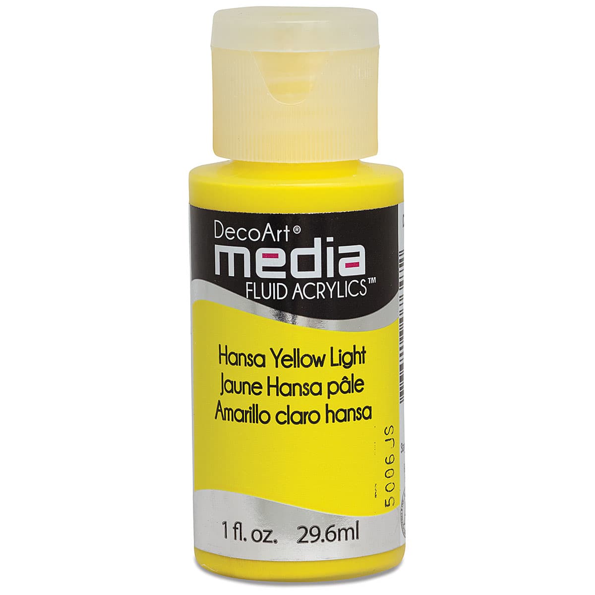 Deco Art Media Fluid Acrylic, 1 oz Bottle - Hansa Yellow Light