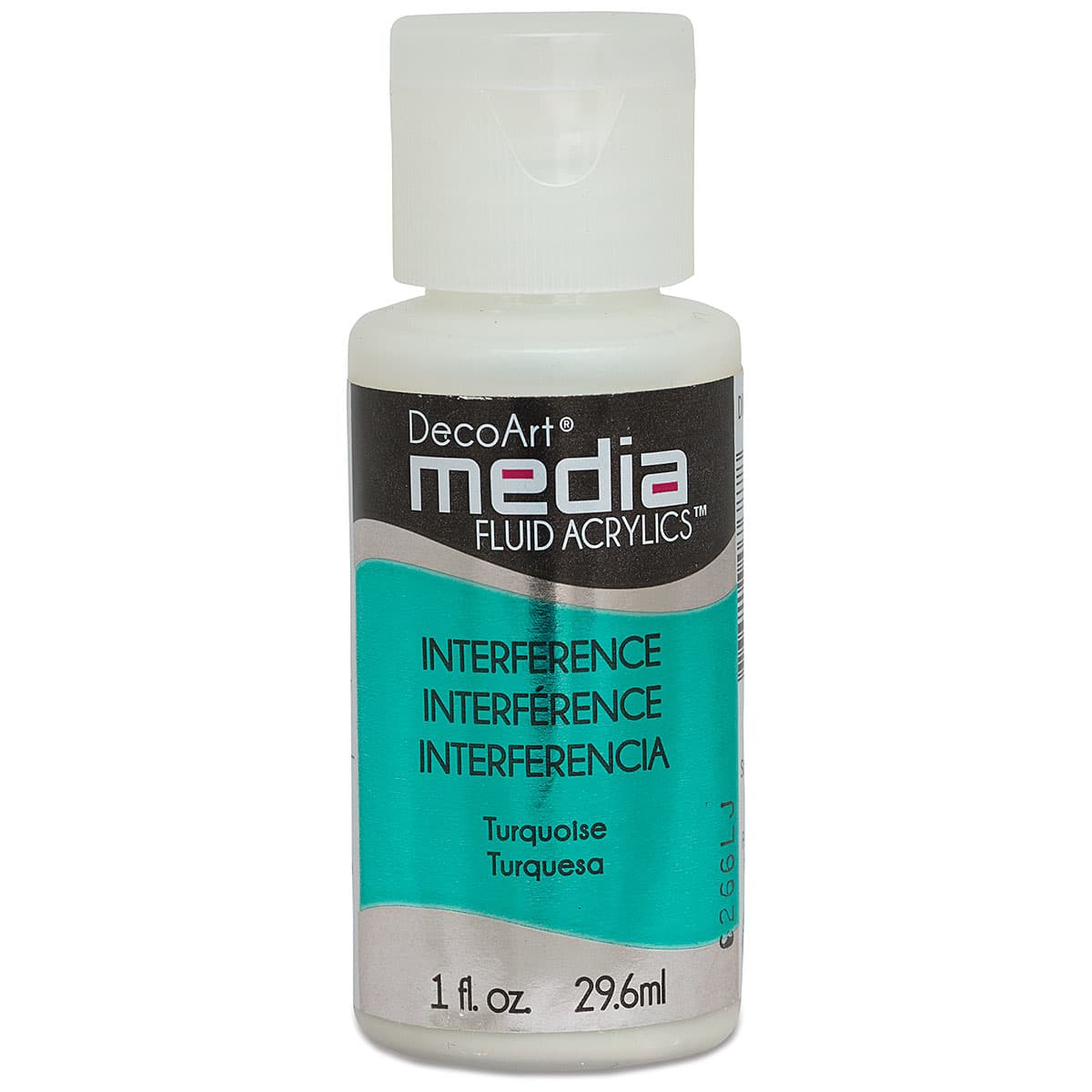 Deco Art Media Fluid Acrylic, 1 oz Bottle - Interference Turquoise