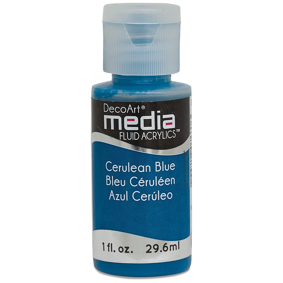 Deco Art Media Fluid Acrylic, 1 oz Bottle - Cerulean Blue