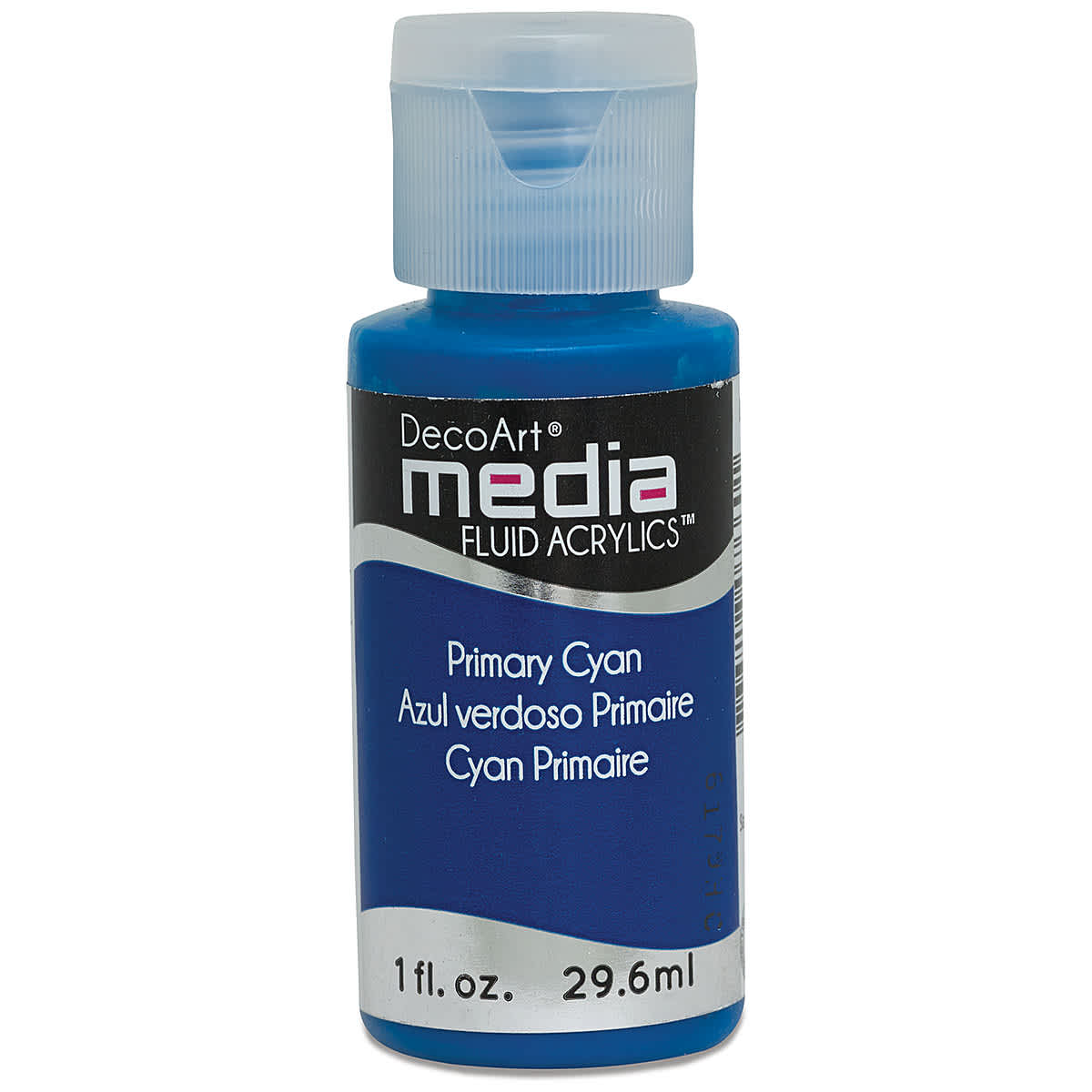 Deco Art Media Fluid Acrylic, 1 oz Bottle - Primary Cyan
