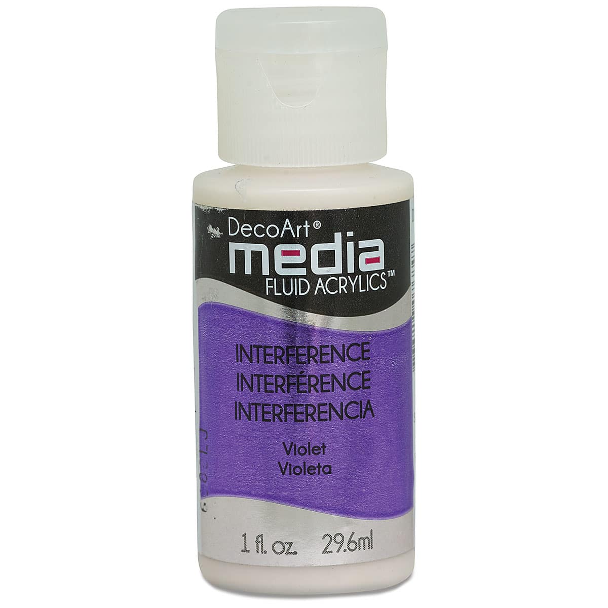 Deco Art Media Fluid Acrylic, 1 oz Bottle - Interference Violet