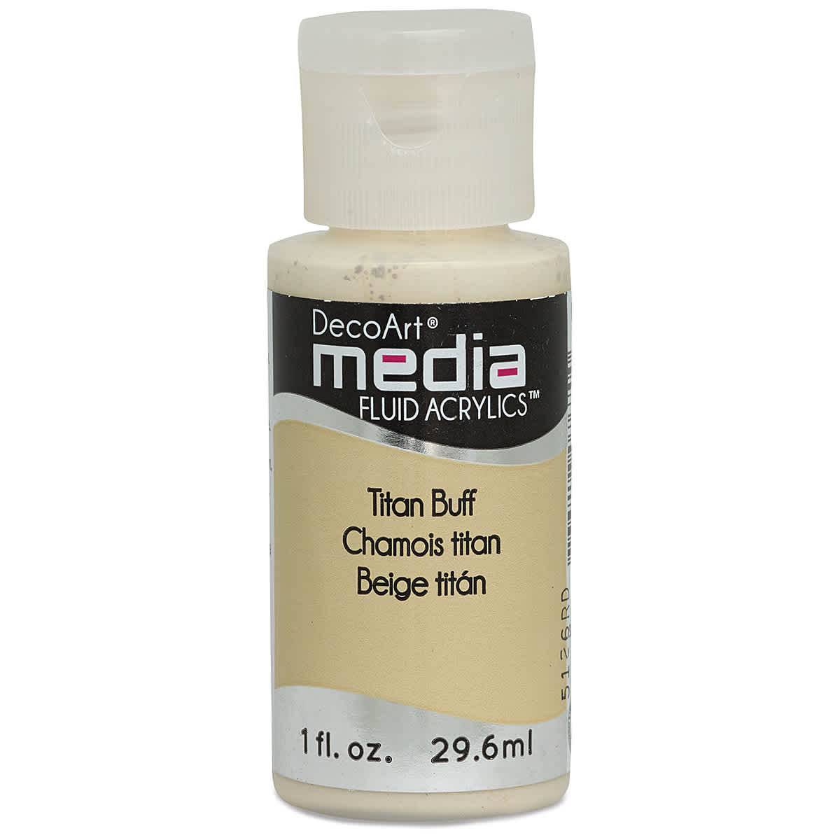 Deco Art Media Fluid Acrylic, 1 oz Bottle - Titanium Buff