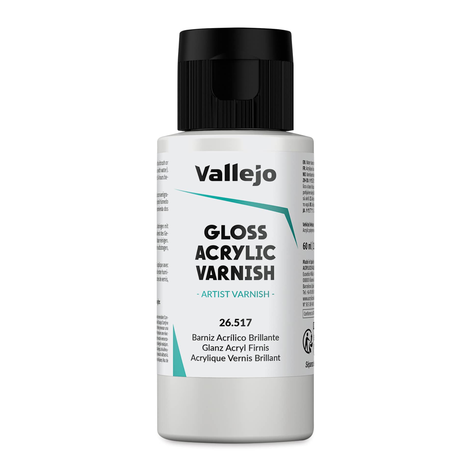 Vallejo Permanent Acrylic Varnish - Gloss, 60 ml