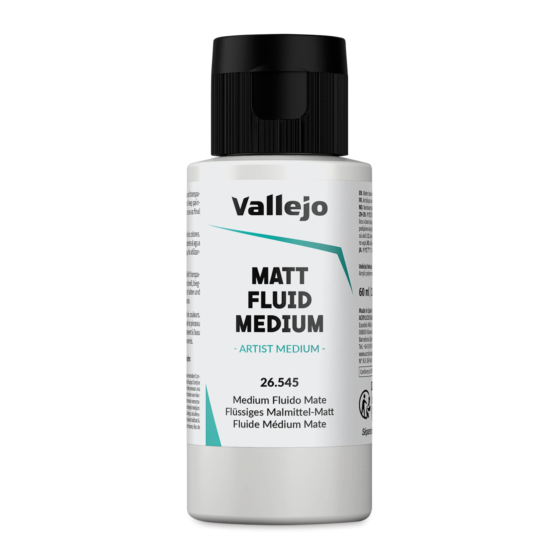 Vallejo Acrylic Fluid Medium - Matte, 60 ml