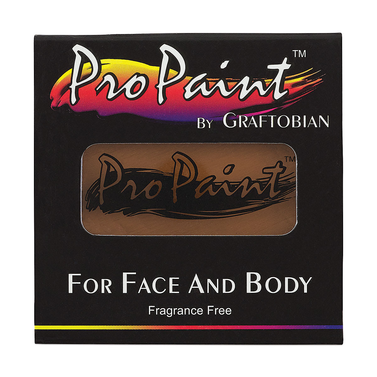 Graftobian Pro Paint Face and Body Paint - Deep Xanthe, in packaging