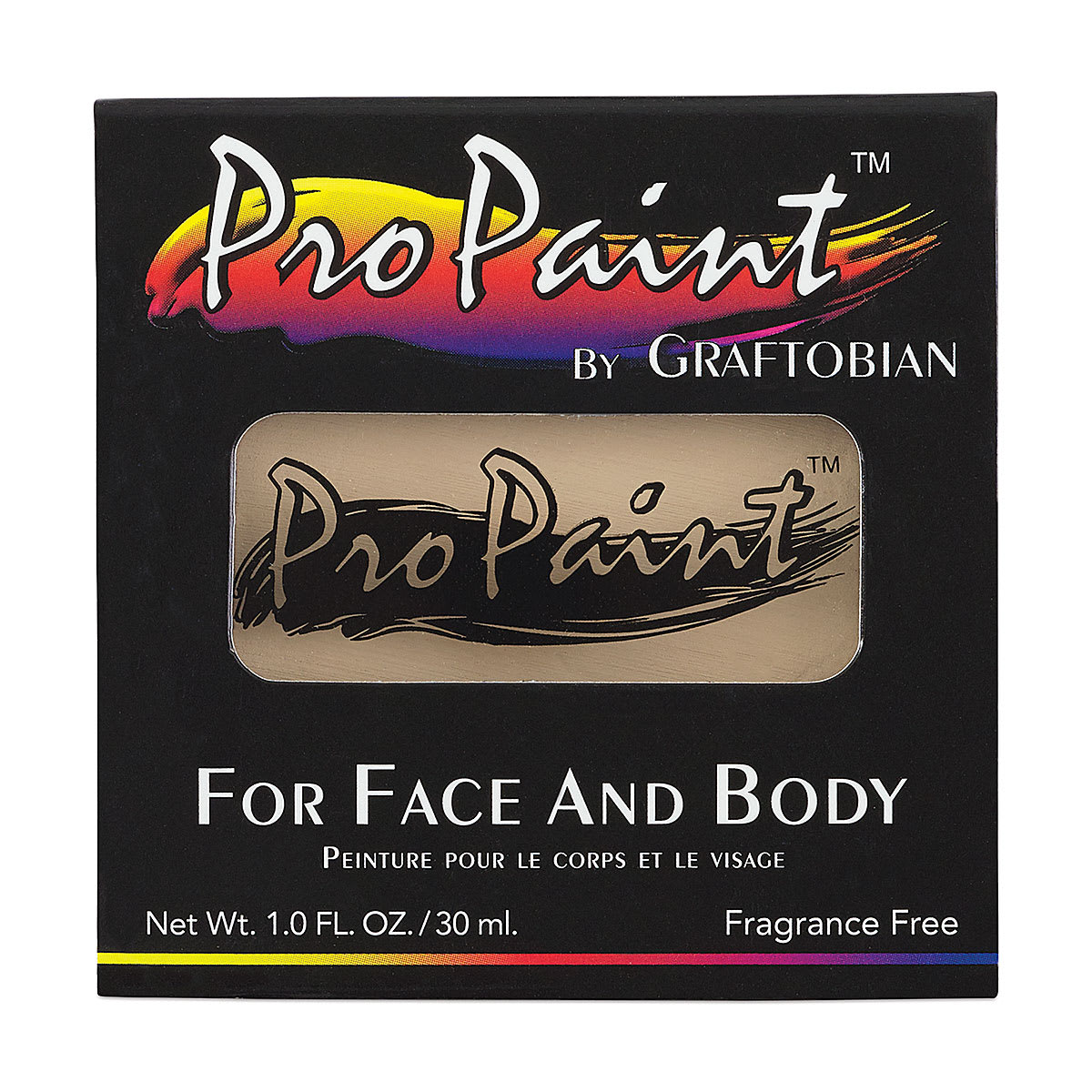 Graftobian Pro Paint Face and Body Paint - Light Cream, in packaging