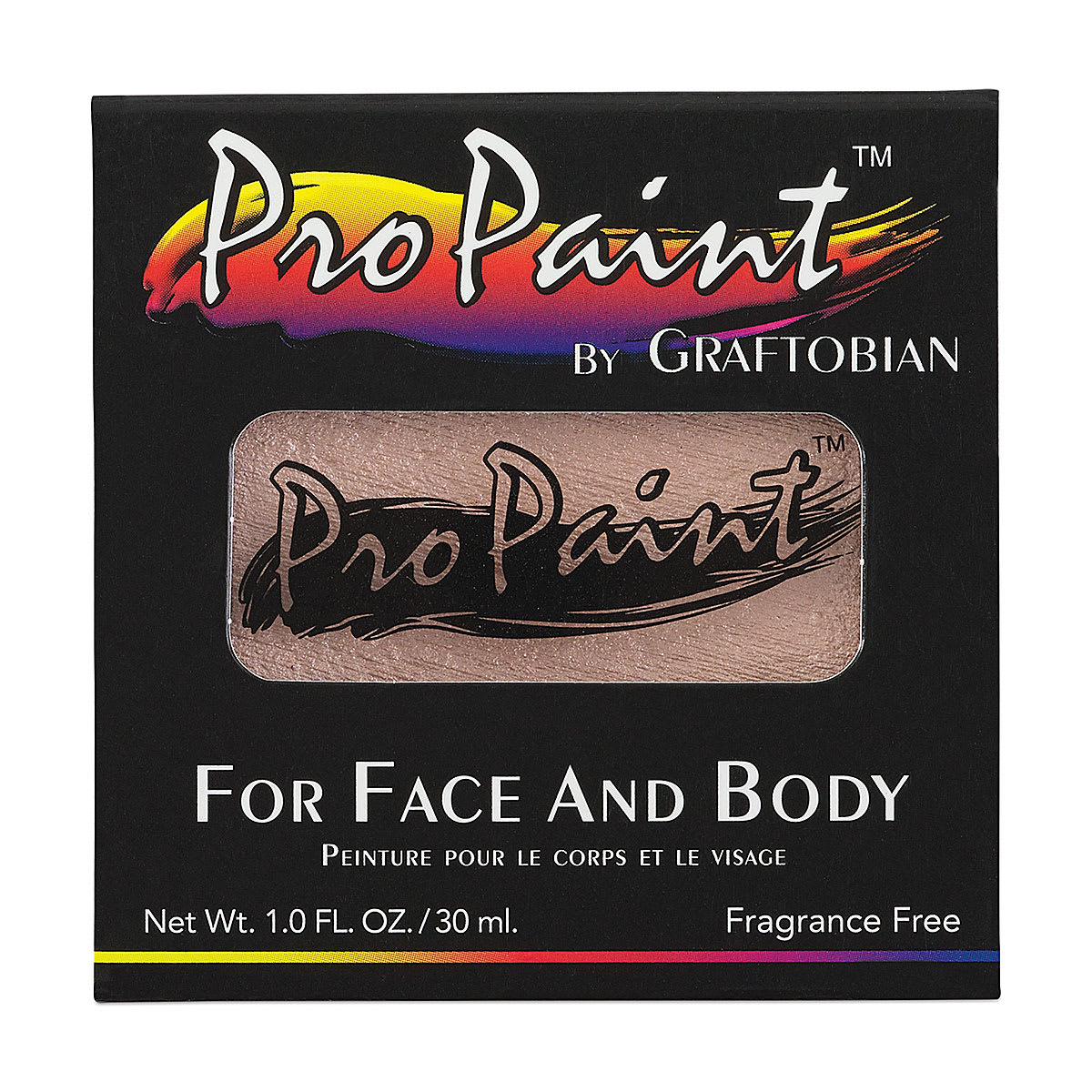 Graftobian Pro Paint Face and Body Paint - Pearl Pixie Pink, in packaging