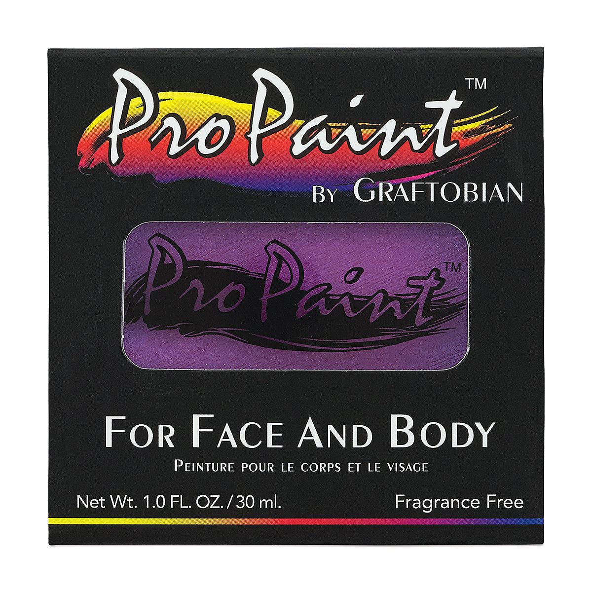 Graftobian Pro Paint Face and Body Paint - Pearl Fantasy Fuchsia, in packaging