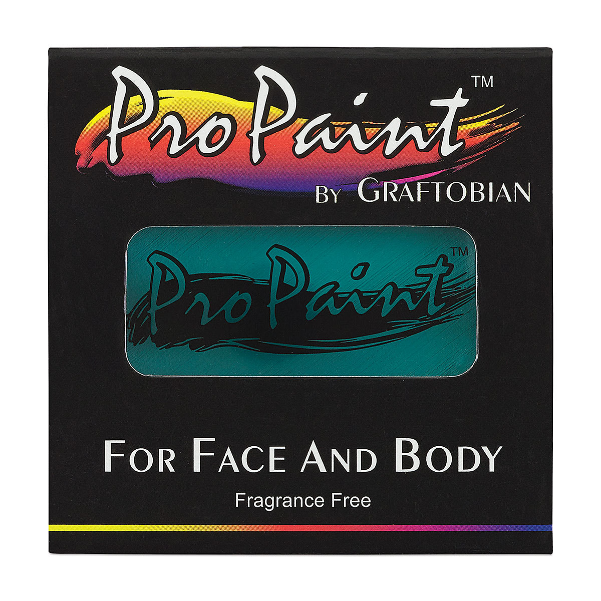 Graftobian Pro Paint Face and Body Paint - Aztec Turquoise, in packaging