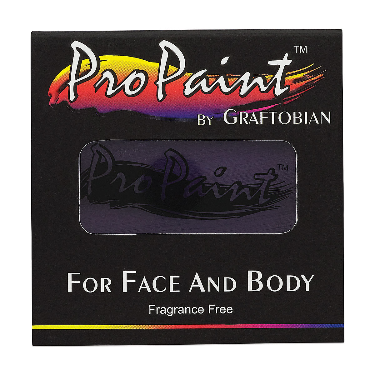 Graftobian Pro Paint Face and Body Paint - Eggplant, in packaging