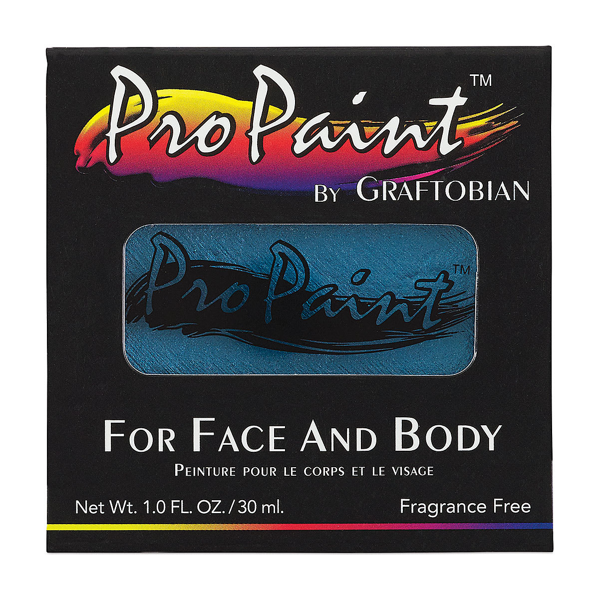 Graftobian Pro Paint Face and Body Paint - Pearl Mermaid Blue, in packaging