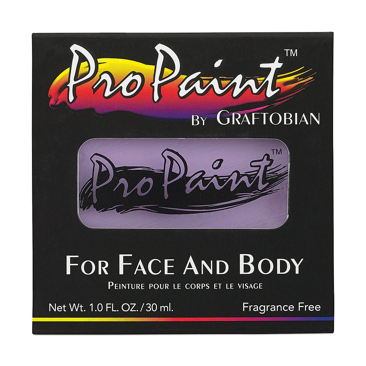 Graftobian Pro Paint Face and Body Paint - Orchid, in packaging
