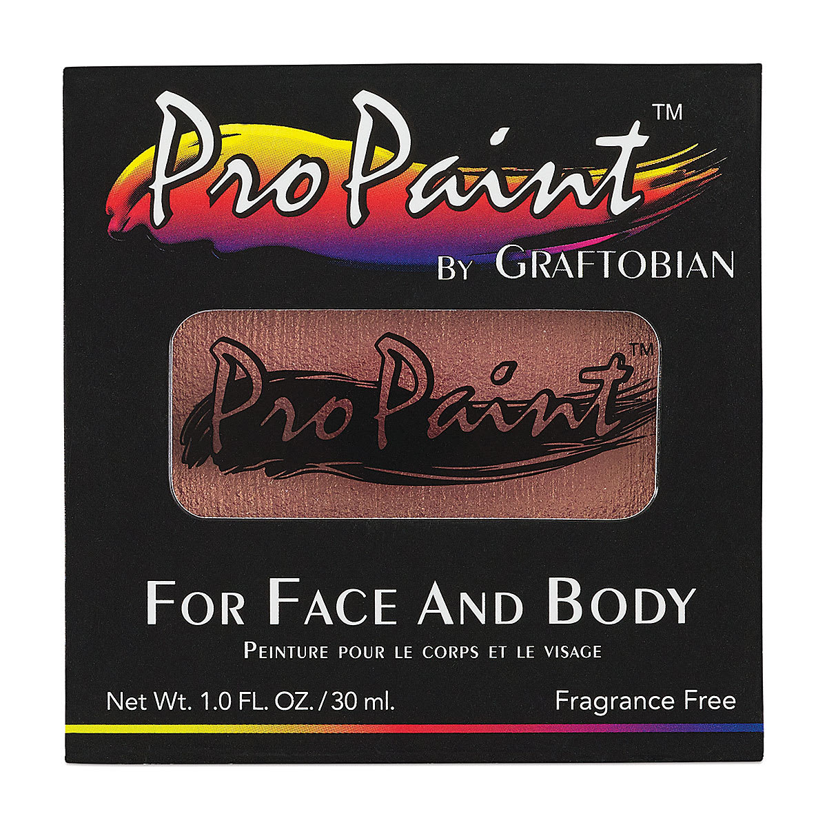 Graftobian Pro Paint Face and Body Paint - Pearl Rose Gold, in packaging