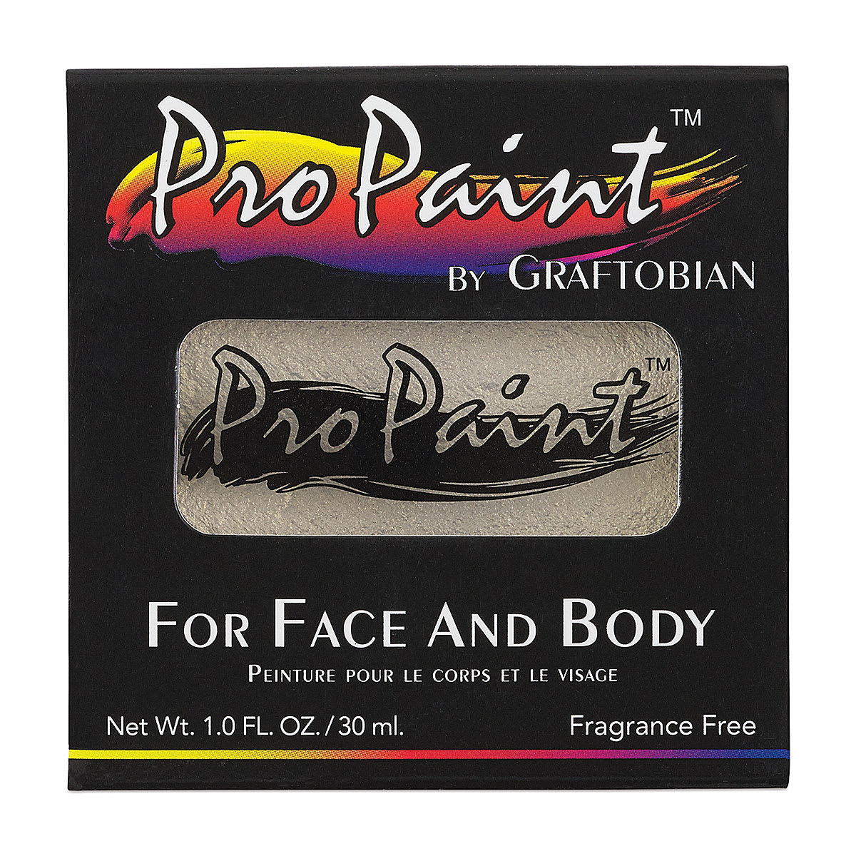 Graftobian Pro Paint Face and Body Paint - Pearl Gossamer Gold, in packaging