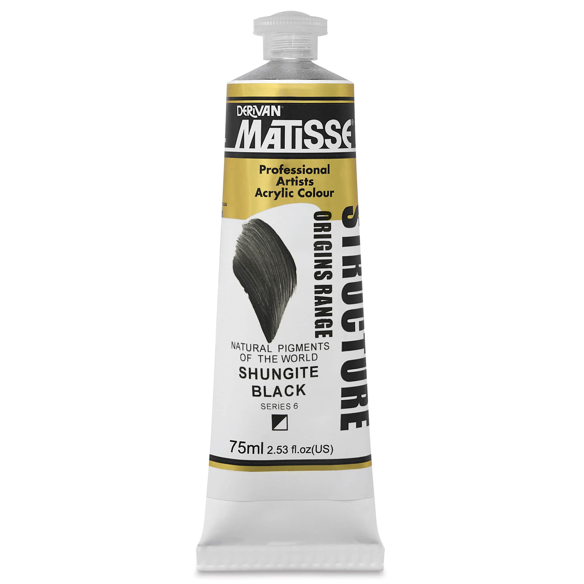 Matisse Structure Paint - Shungite Black, 75 ml