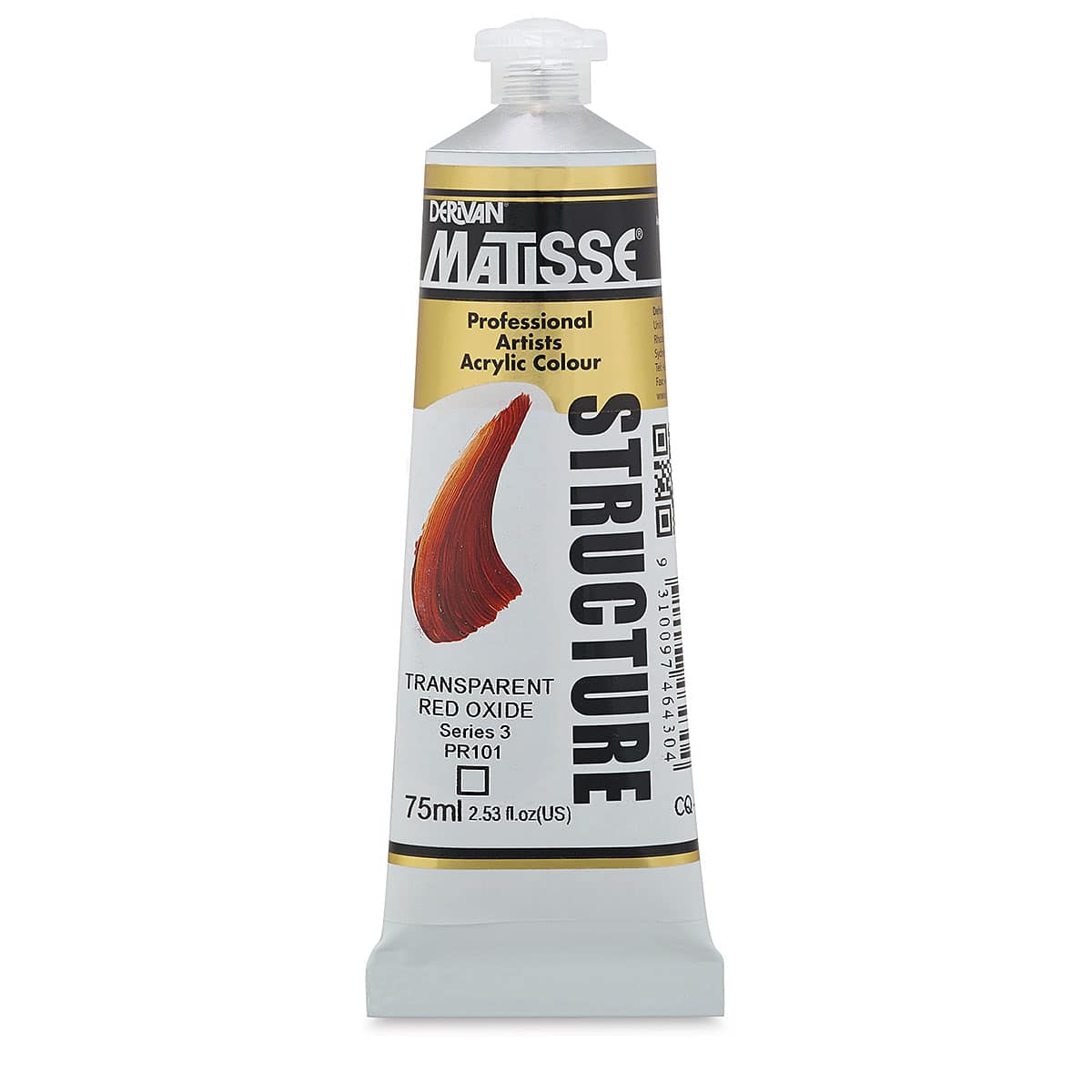 Matisse Structure Paint - Transparent Red Oxide, 75 ml