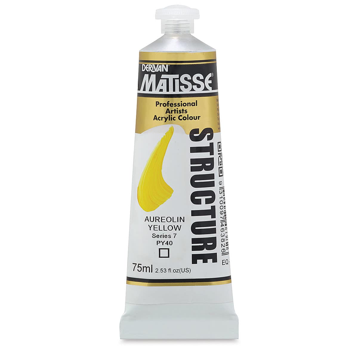 Matisse Structure Paint - Aureolin Yellow, 75 ml