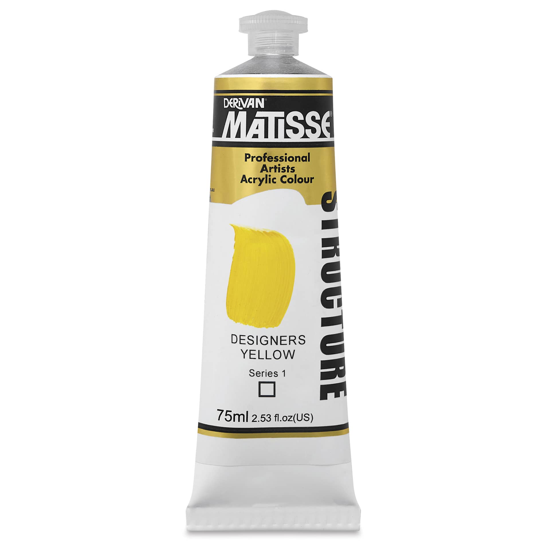 Matisse Structure Paint - Designers Yellow, 75 ml