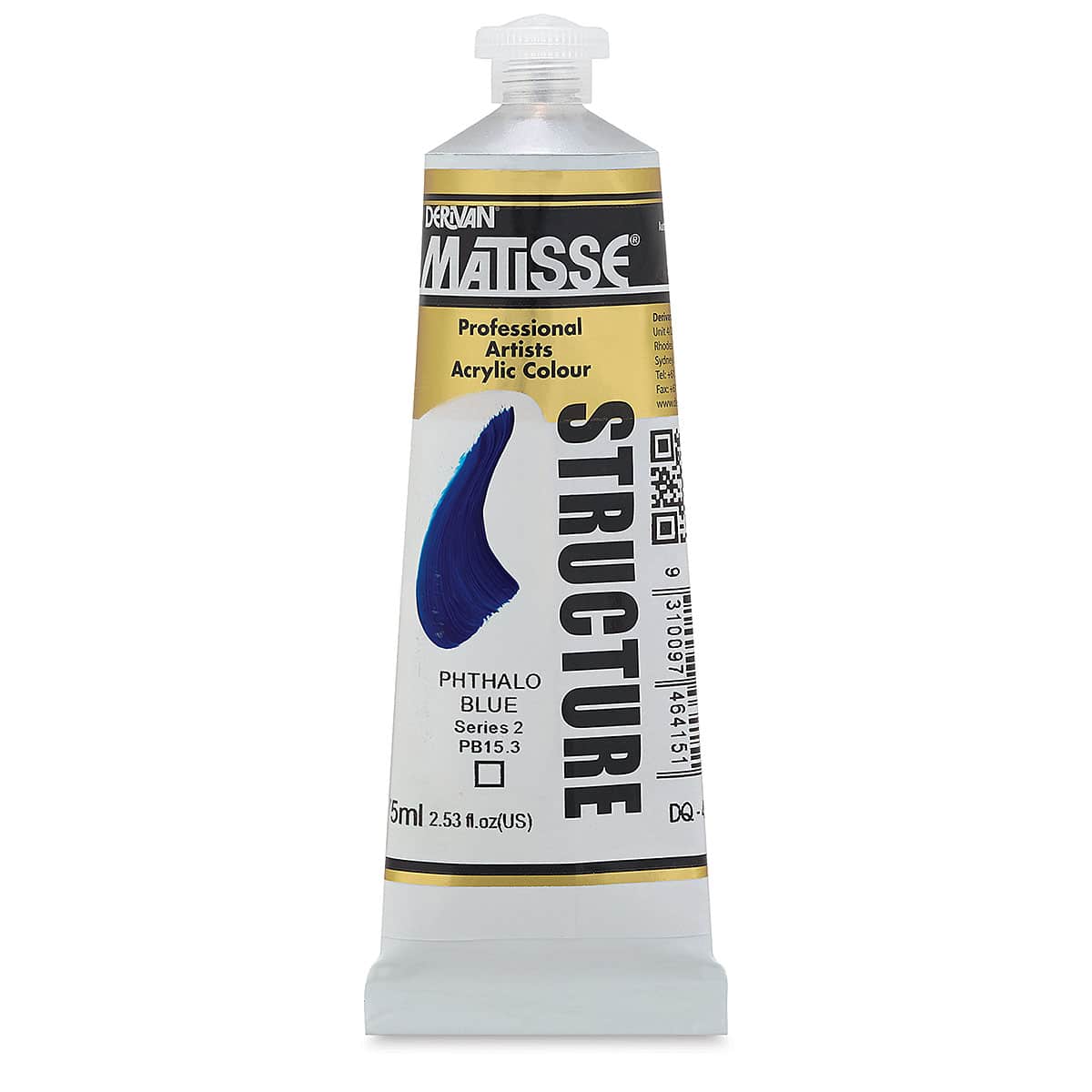 Matisse Structure Paint - Phthalo Blue, 75 ml