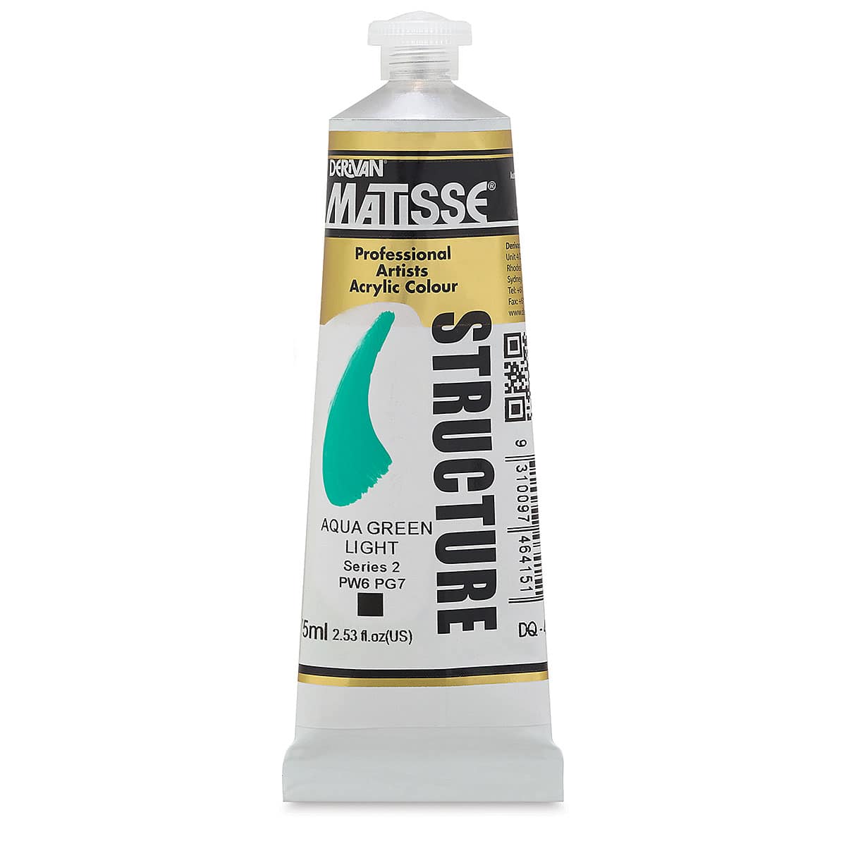 Matisse Structure Paint - Aqua Green Light, 75 ml
