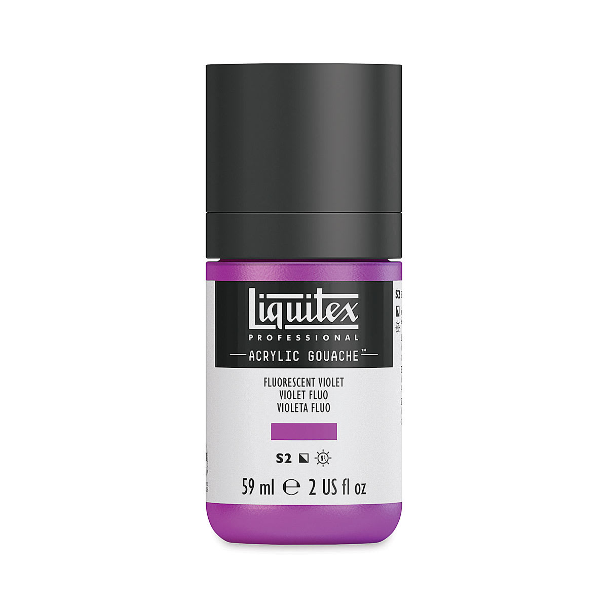 Liquitex Acrylic Gouache - Fluorescent Violet, 59 ml