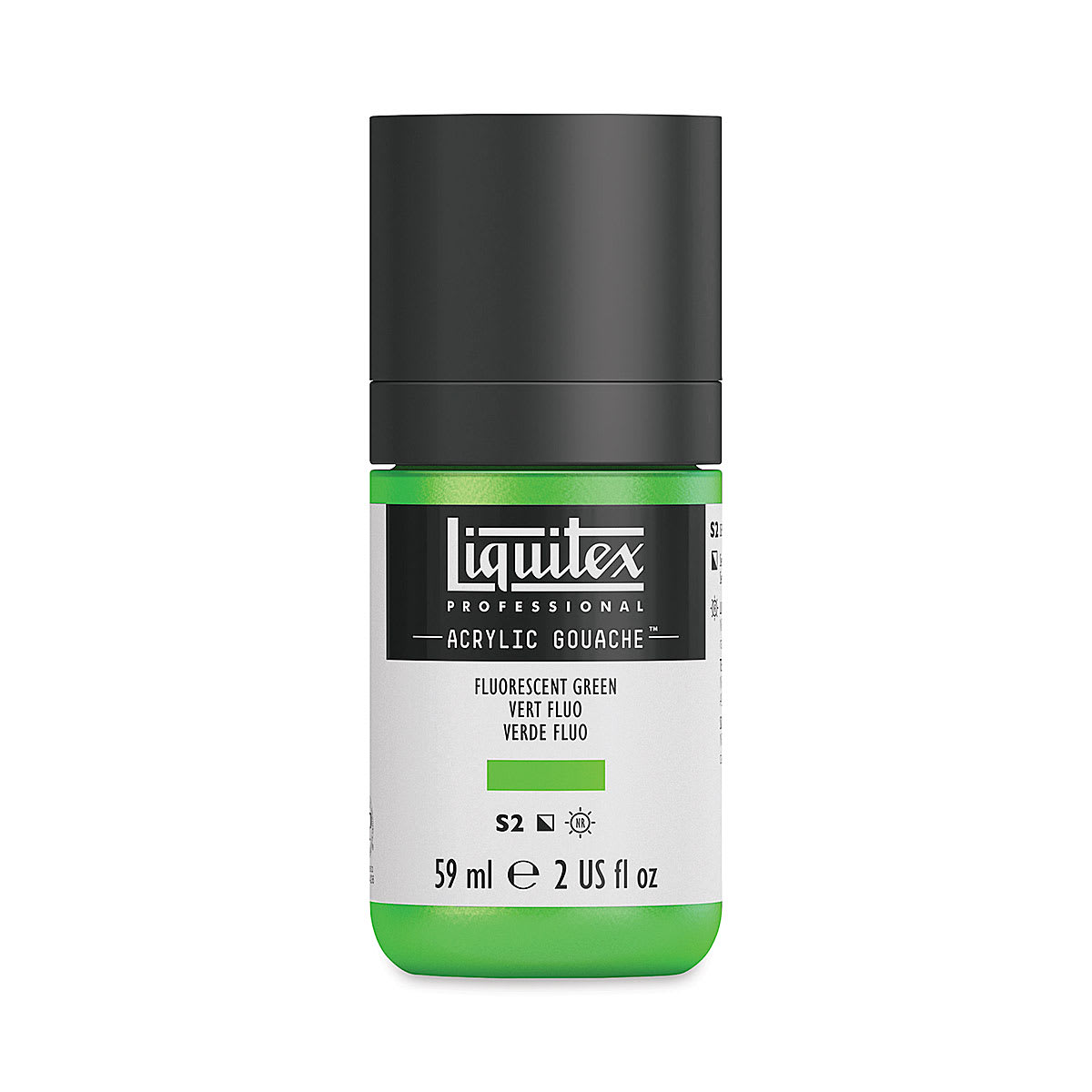 Liquitex Acrylic Gouache - Fluorescent Green, 59 ml