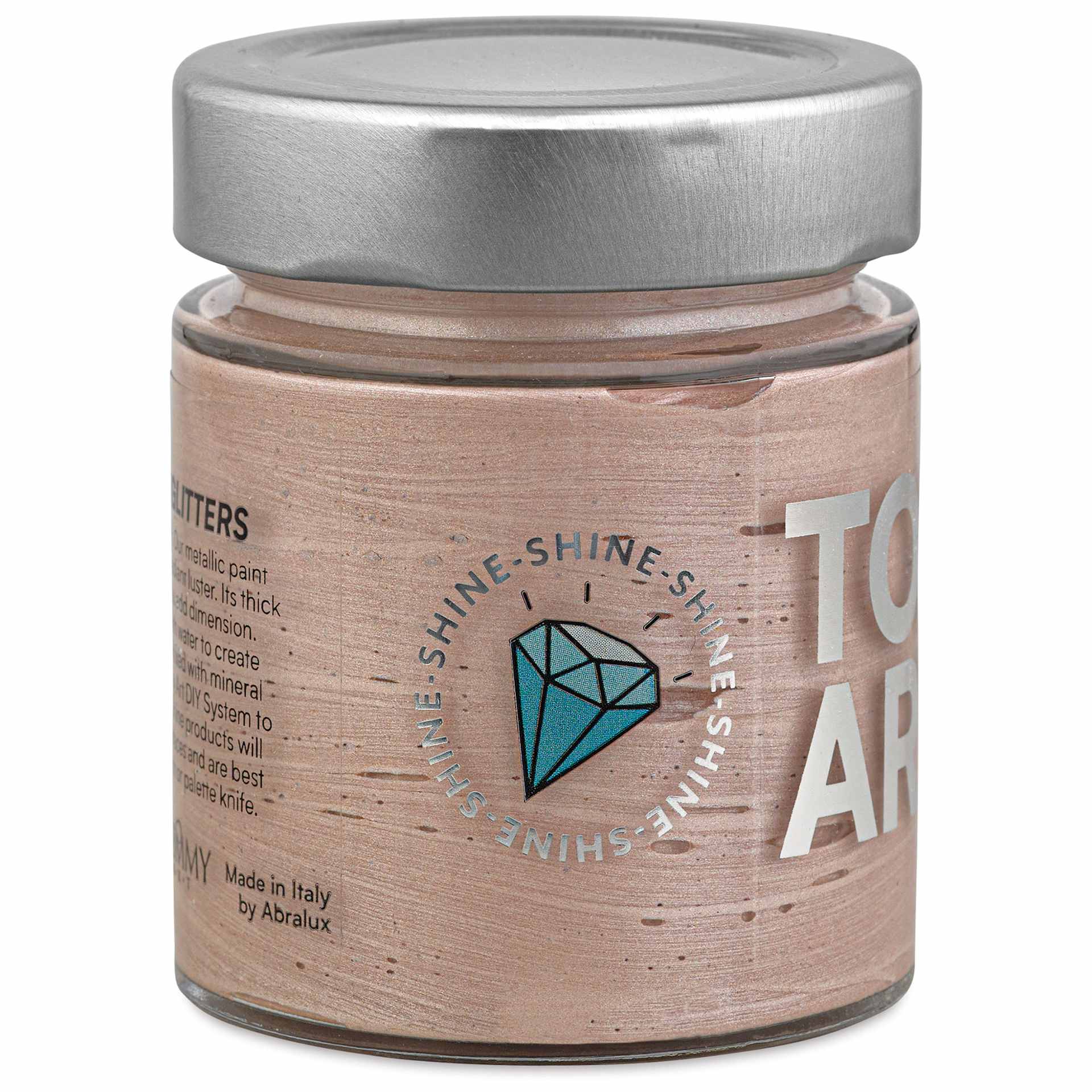Tommy Art Mineral Paint - Blush Pink (Metallic), 140 ml left side