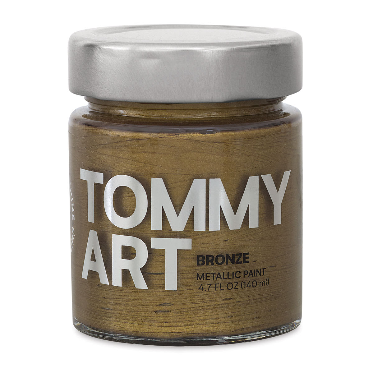 Tommy Art Mineral Paint - Front of 140 ml Jar of Bronze paint
