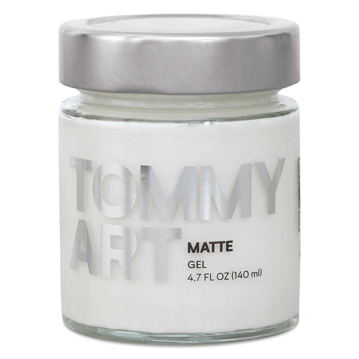 Tommy Art Gel - Front of 140 ml Matte Gel Jar