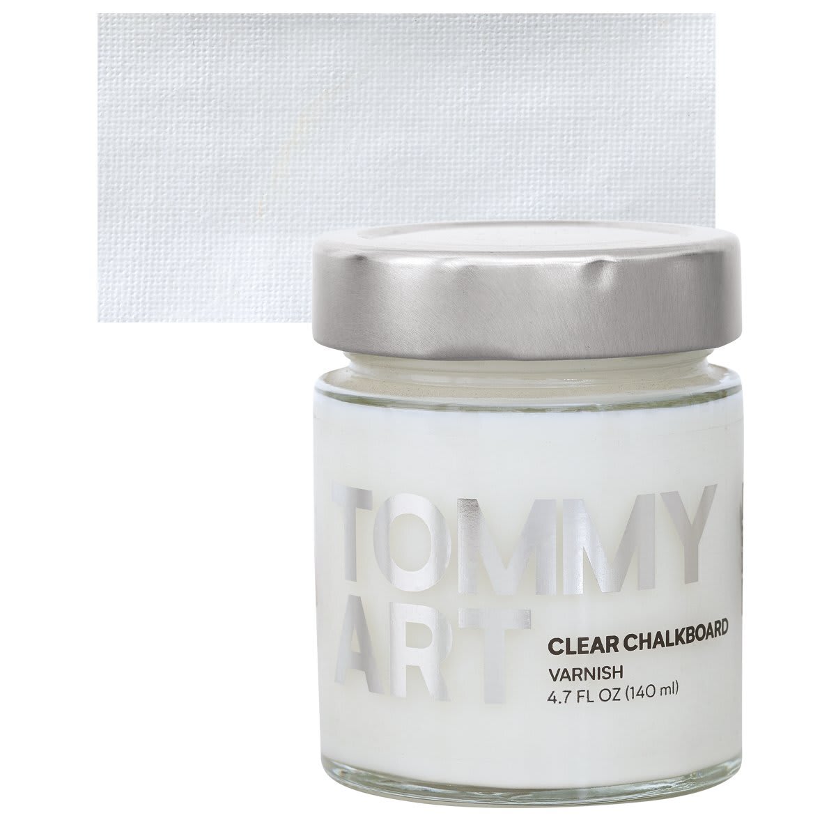 Tommy Art DIY System - Clear Chalkboard Paint, 140 ml jar and swatch