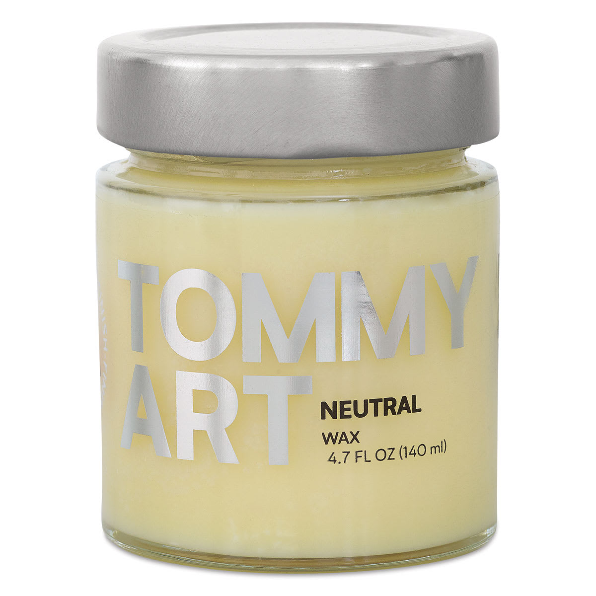 Tommy Art Wax - Front of 140 ml Jar of Neutral Wax