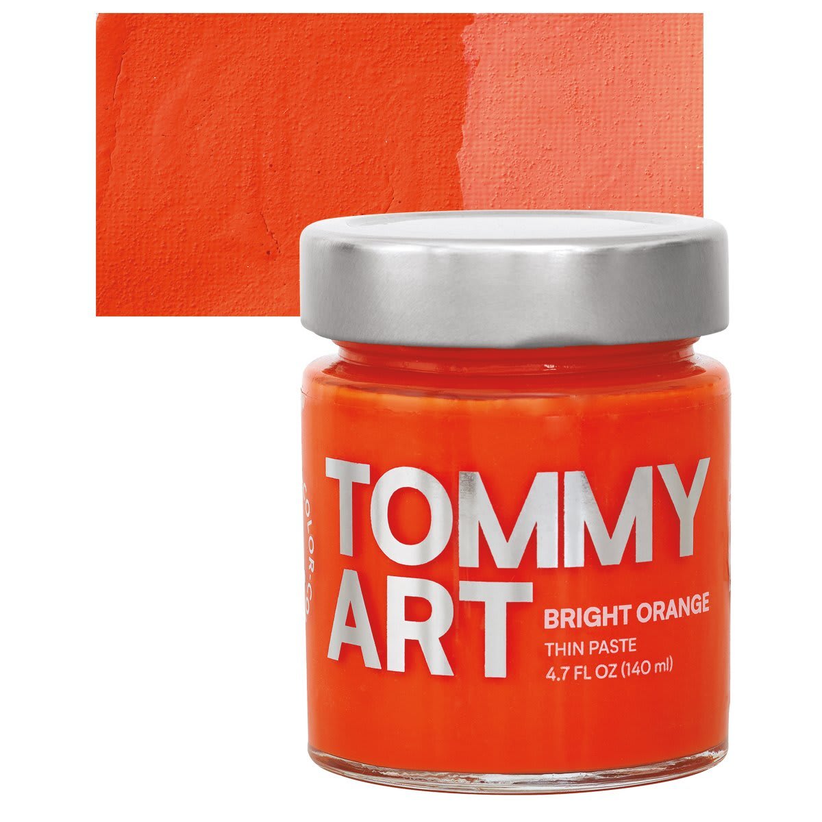 Tommy Art DIY System - Bright Orange Paste and swatch