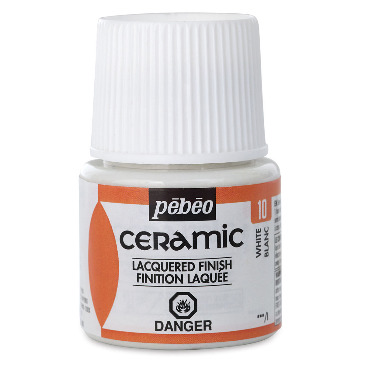 Pebeo Ceramic Paint - White, 45 ml