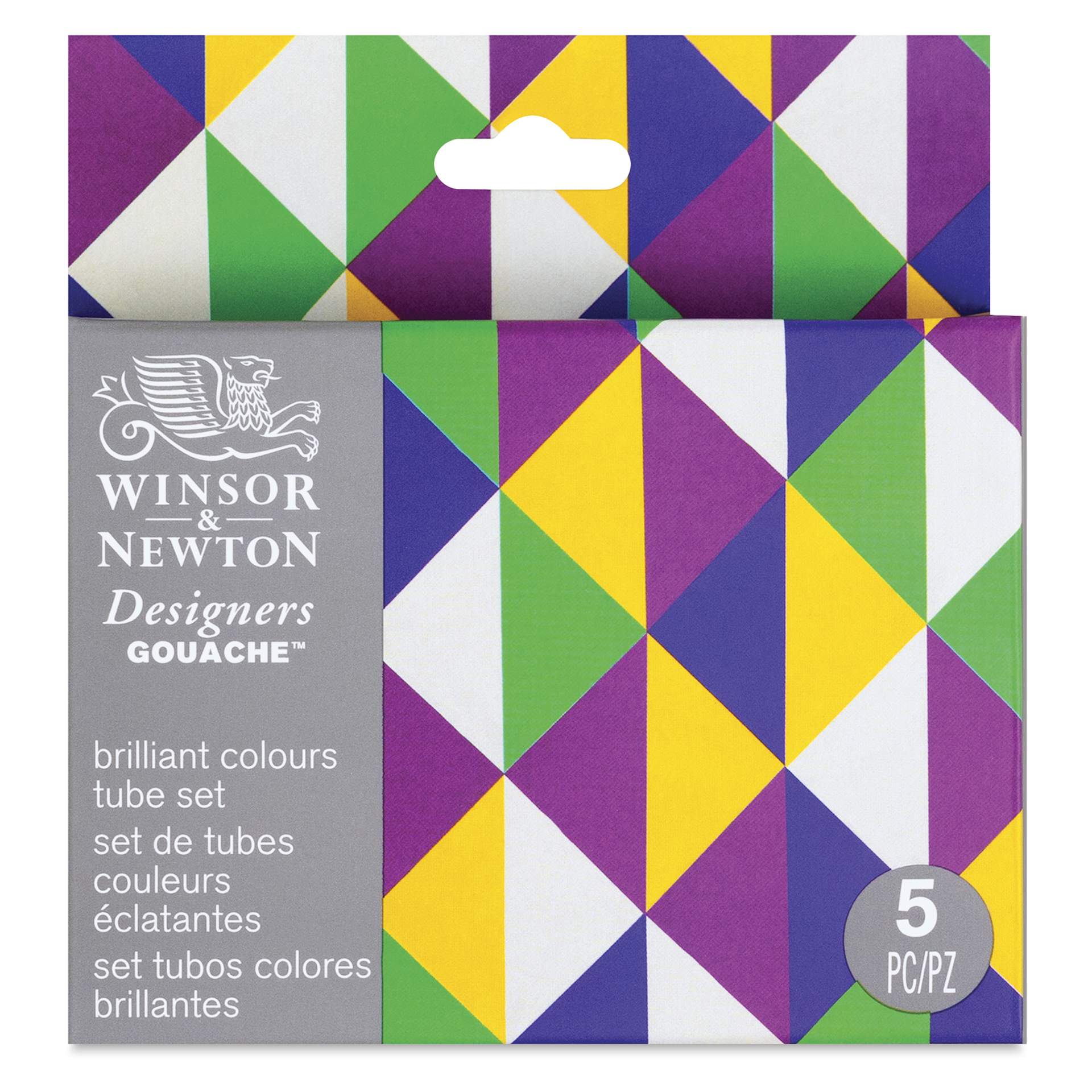 Winsor & Newton Designers Gouache - Brilliant Colors, Set of 5 front of package