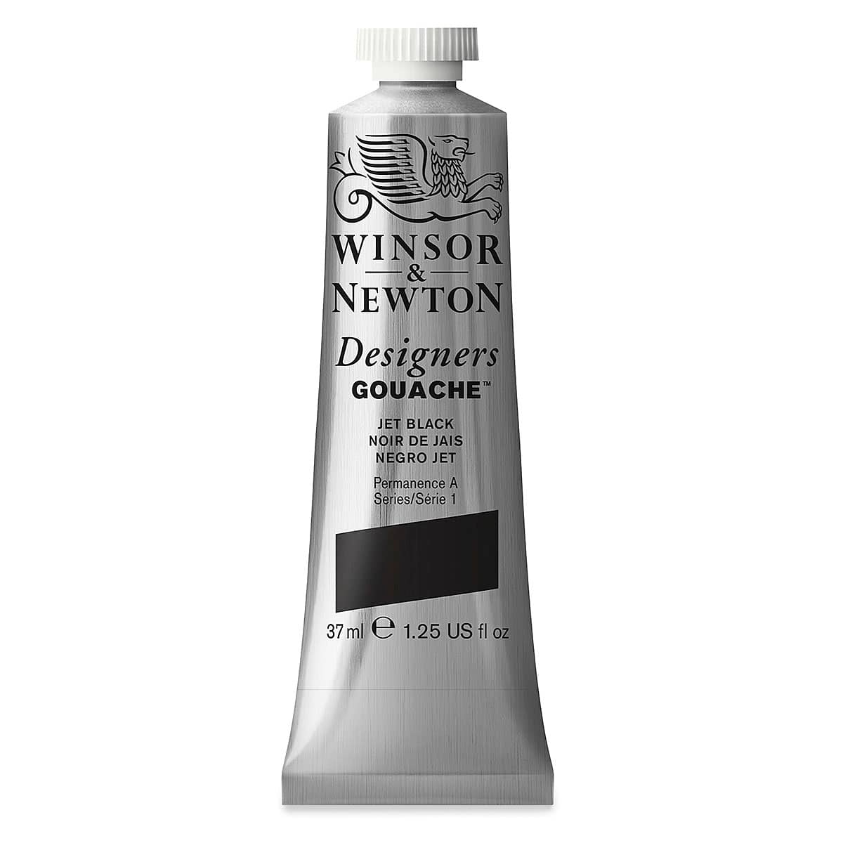 Winsor & Newton Designers Gouache - Jet Black, 37 ml tube