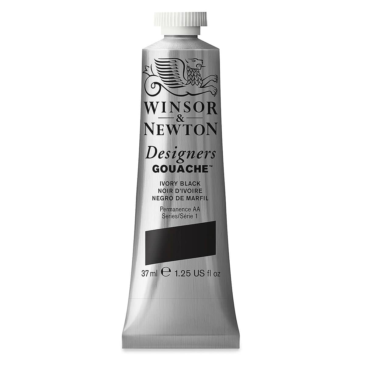 Winsor & Newton Designers Gouache - Ivory Black, 37 ml tube