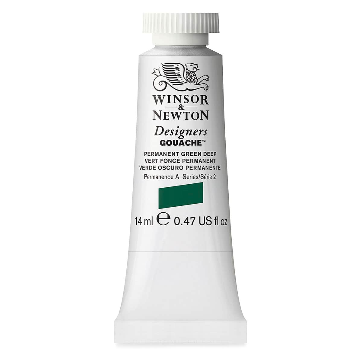 Winsor & Newton Designers Gouache - Permanent Green Deep, 14 ml tube