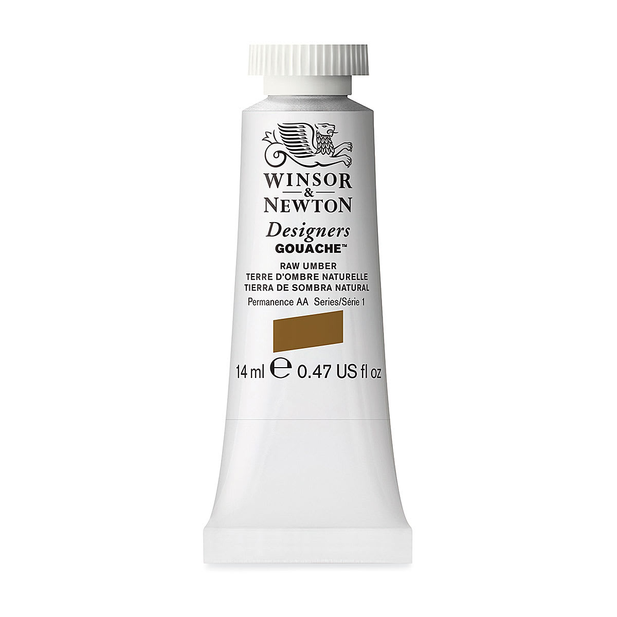 Winsor & Newton Designers Gouache - Raw Umber, 14 ml tube