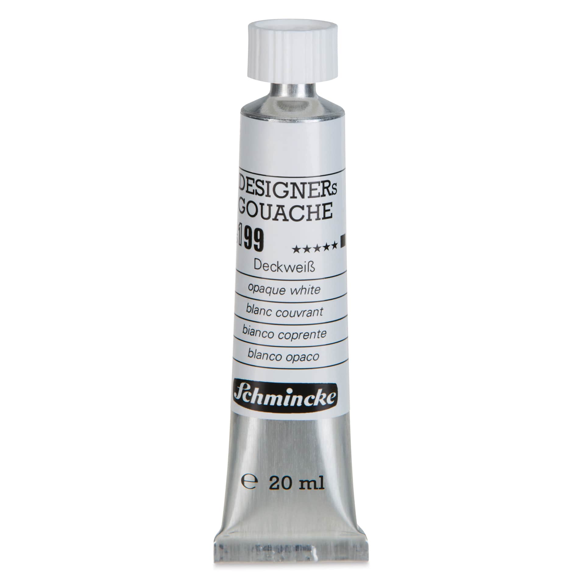Schmincke Designers Gouache - Opaque White, 20 ml Tube