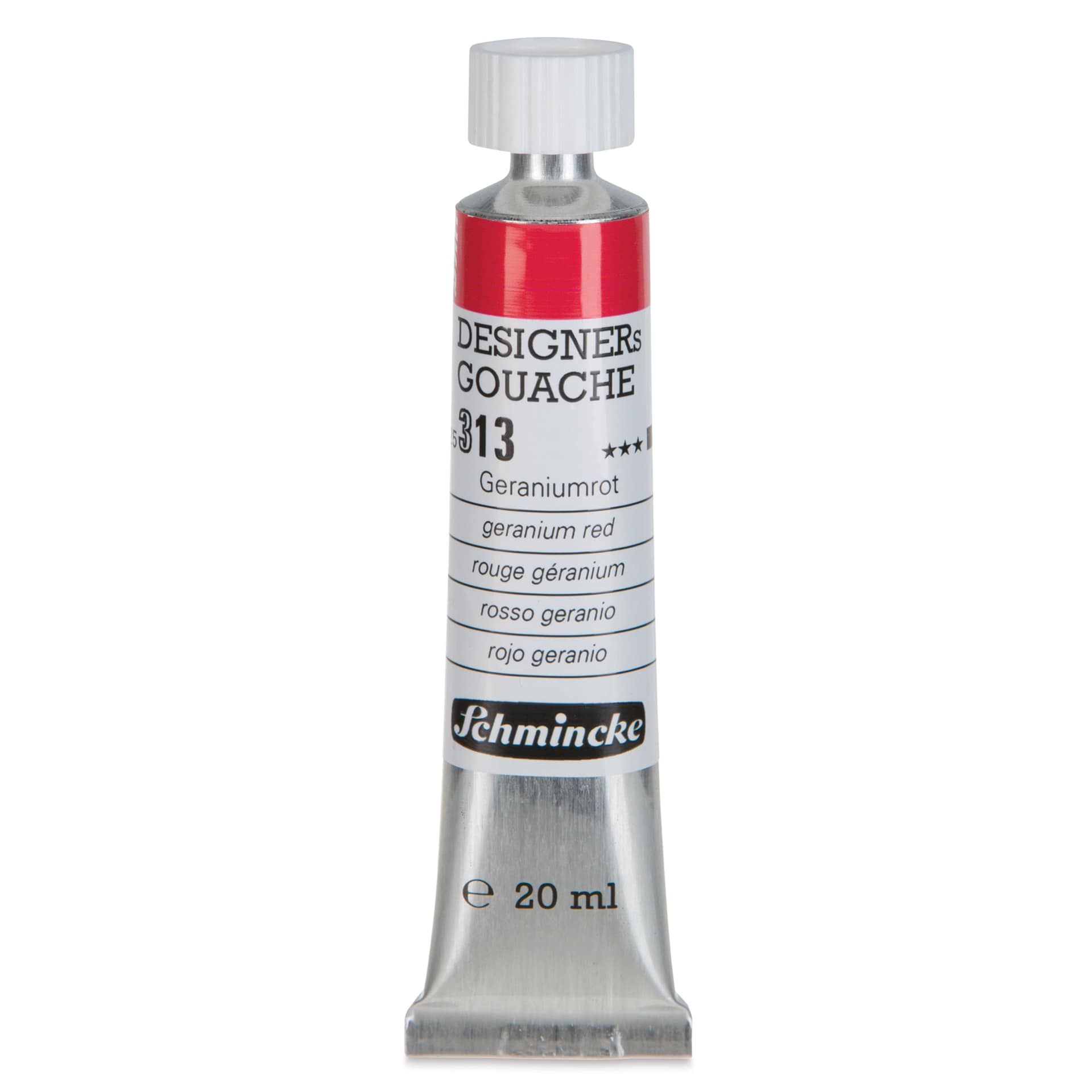 Schmincke Designers Gouache - Geranium Red, 20 ml Tube