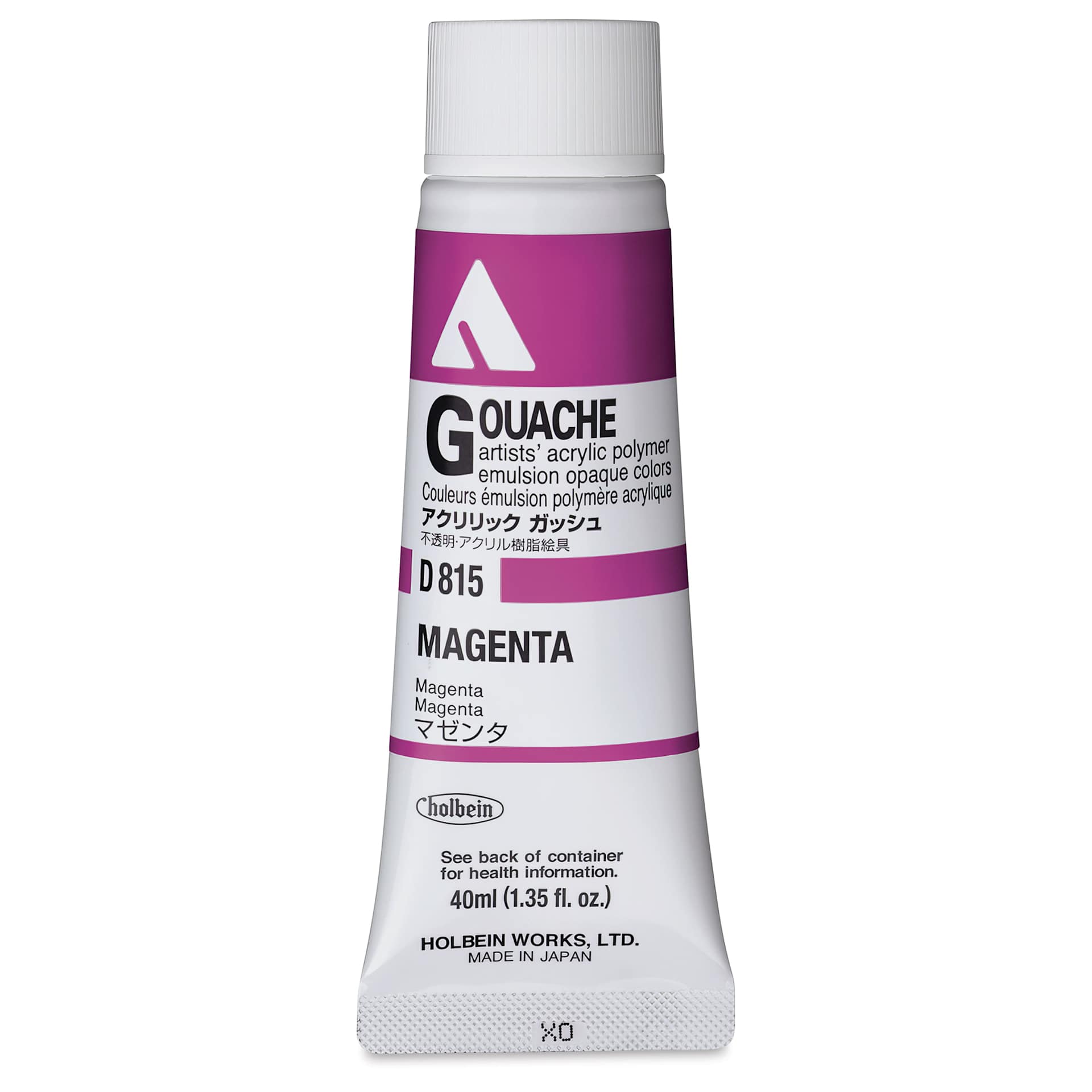 Holbein Acrylic Gouache – Magenta, 40 ml tube