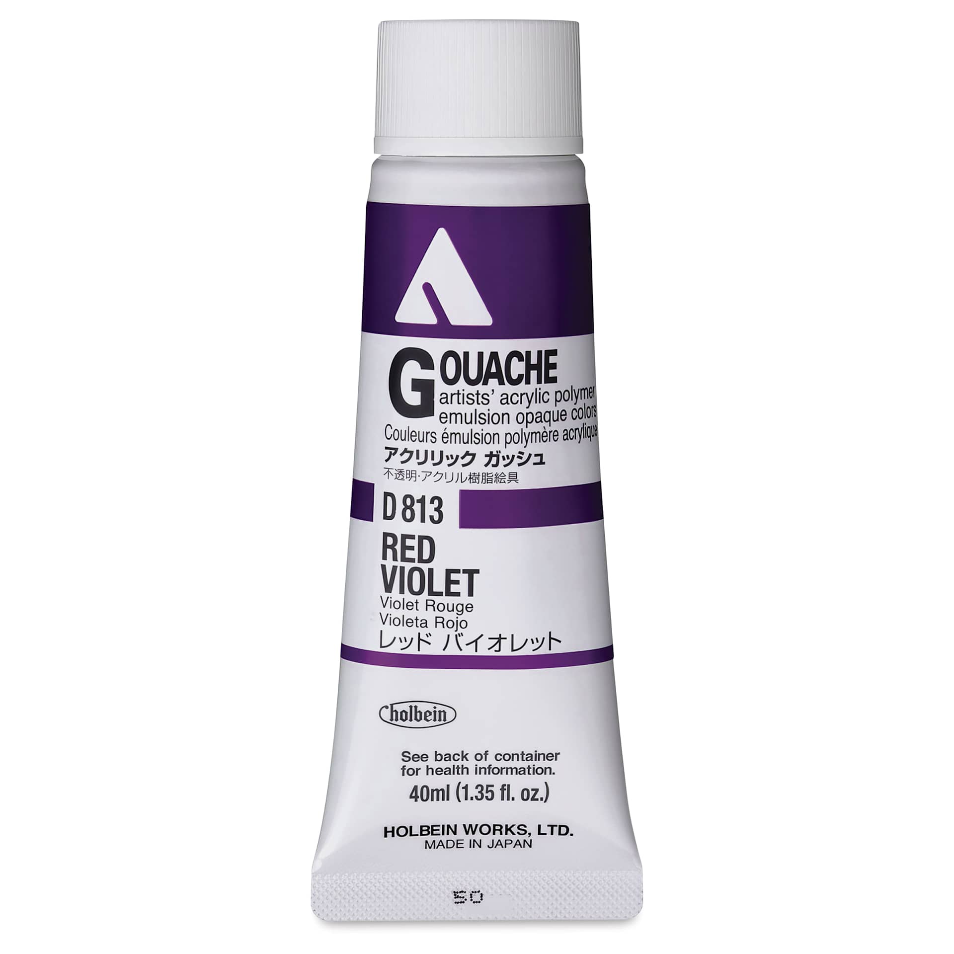 Holbein Acrylic Gouache - Red Violet, 40 ml tube