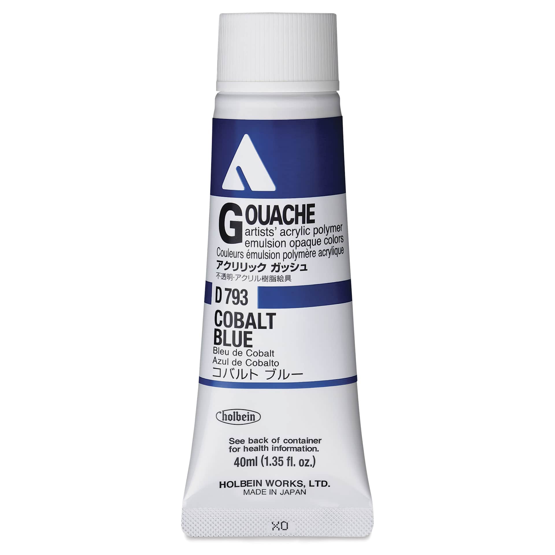 Holbein Acrylic Gouache – Cobalt, 40 ml tube