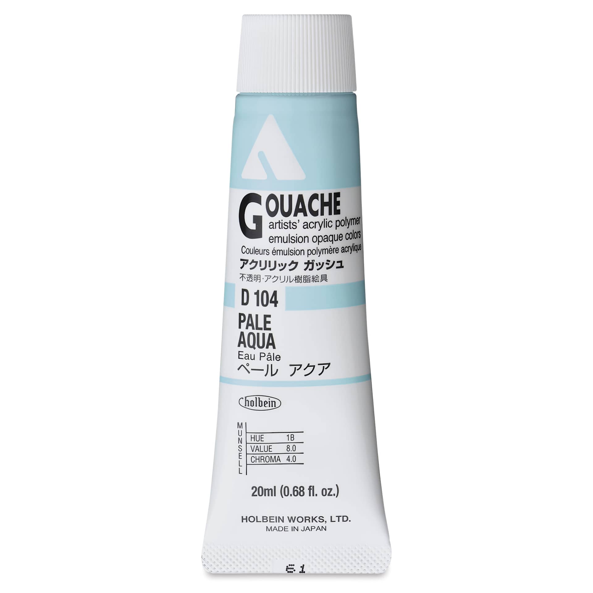 Holbein Acrylic Gouache - Pale Aqua, 20 ml tube