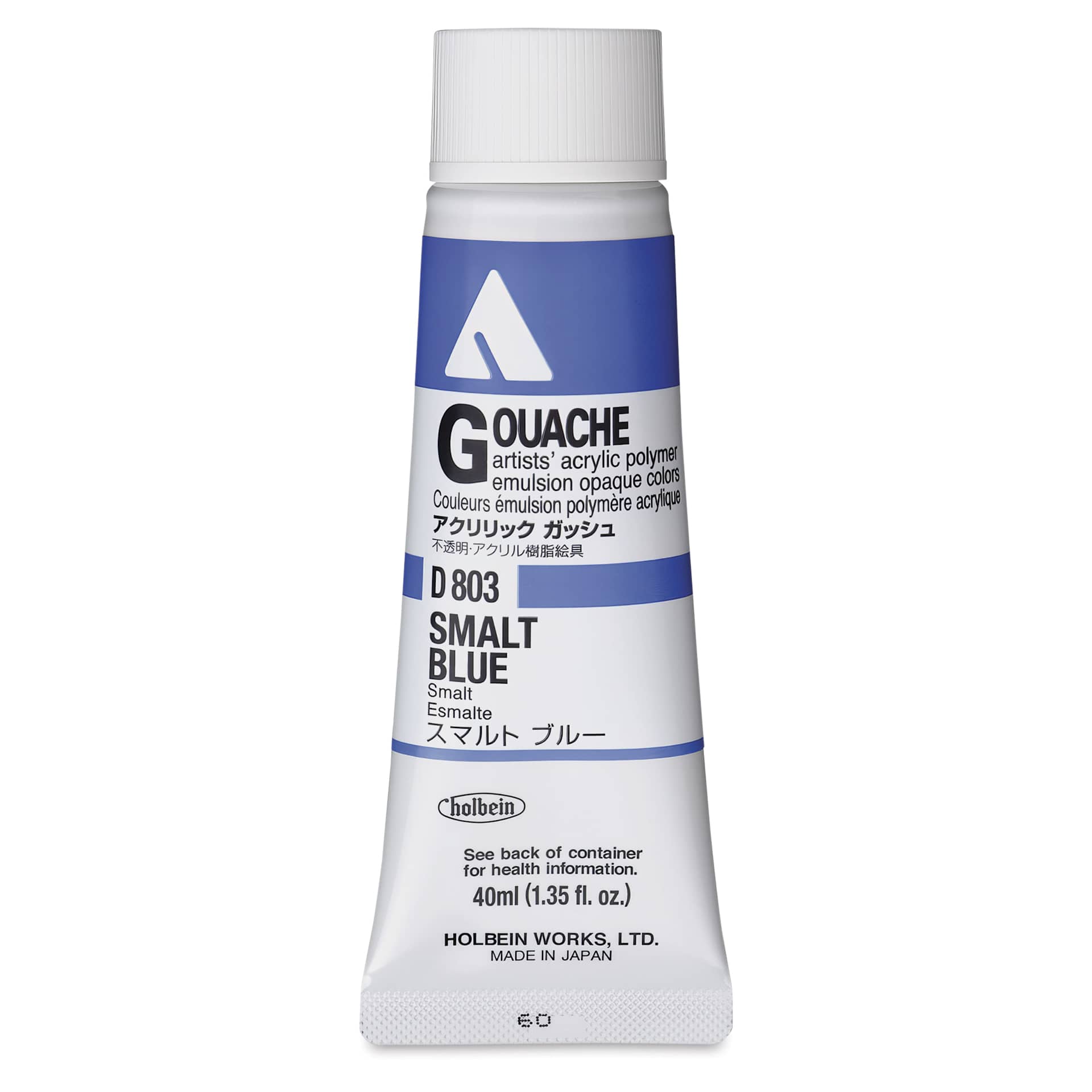 Holbein Acrylic Gouache – Smalt Blue, 40 ml tube