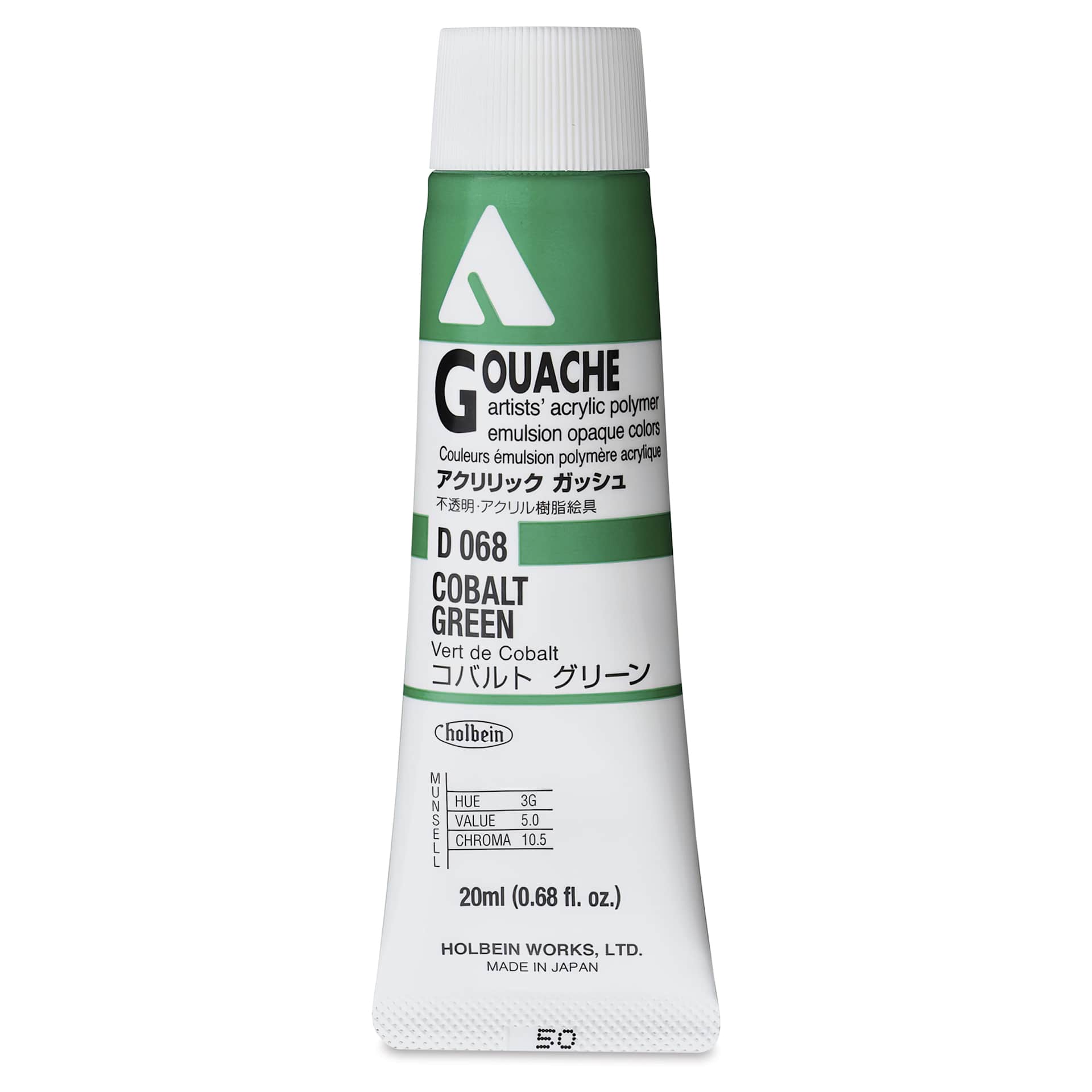 Holbein Acrylic Gouache - Cobalt Green, 20 ml tube