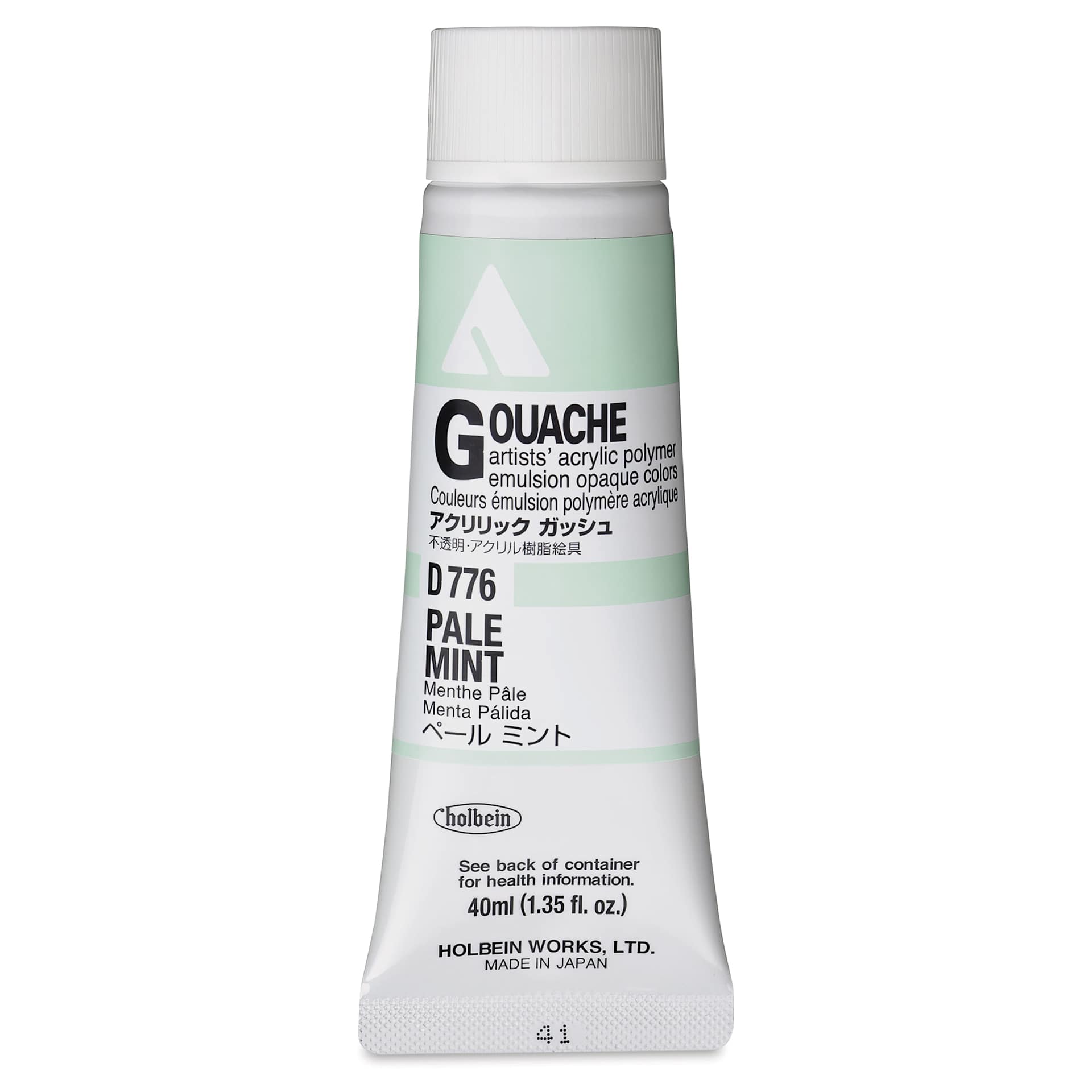 Holbein Acrylic Gouache – Pale Mint, 40 ml tube