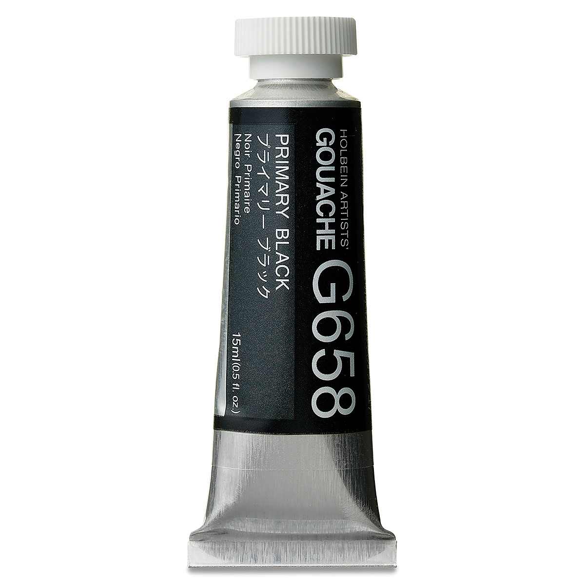 Holbein Artists' Gouache - Primary Black, 15 ml tube